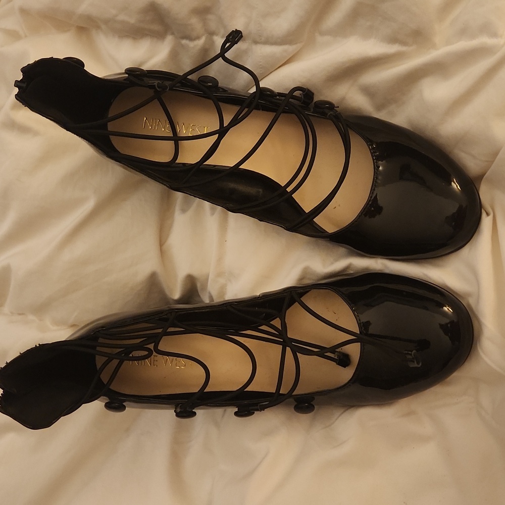 70s look platform pattnum  shoes